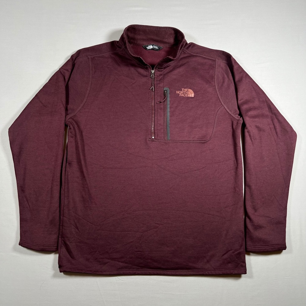The North Face Canyonlands‎ 1/2 Half Zip Pullover Burgundy Mens Medium